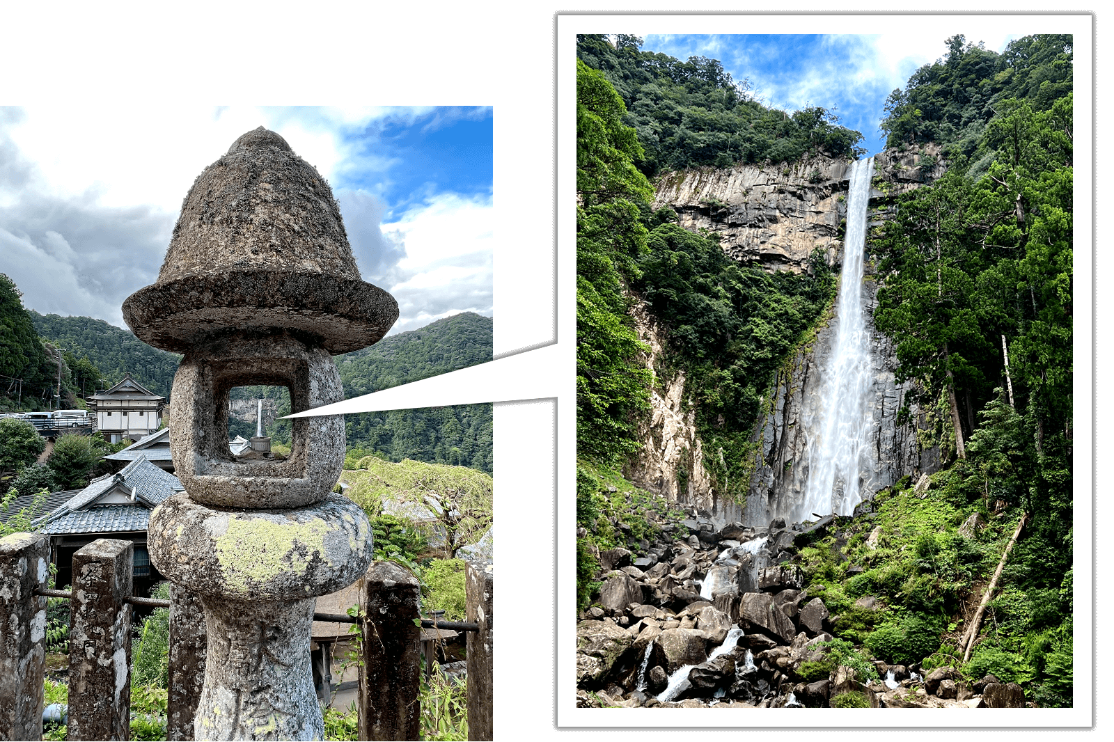 那智山青岸渡寺の石灯篭